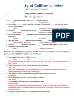 Practicing Past and Future: - Answer Key