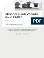 Absensi Gladi Wisuda Ke-6 UMKT