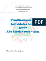 Planificaciones de Marzo 2020 - 2021