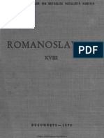 18 Romanoslavica Xviii 1972