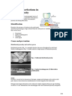 Defects Imperfections in Welds Porosity