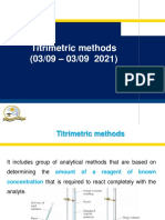 Introduction To Titrimetric Analysis