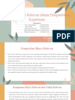 Analisis Biaya Relevan Pengambilan Keputusan