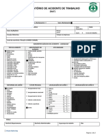 RAT - Relatório de Acidente de Trabalho