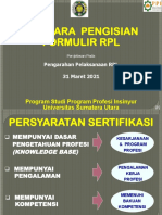 Tatacara Pengisian Formuir RPL 2021