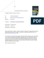Journal Pre-Proof: Groundwater For Sustainable Development