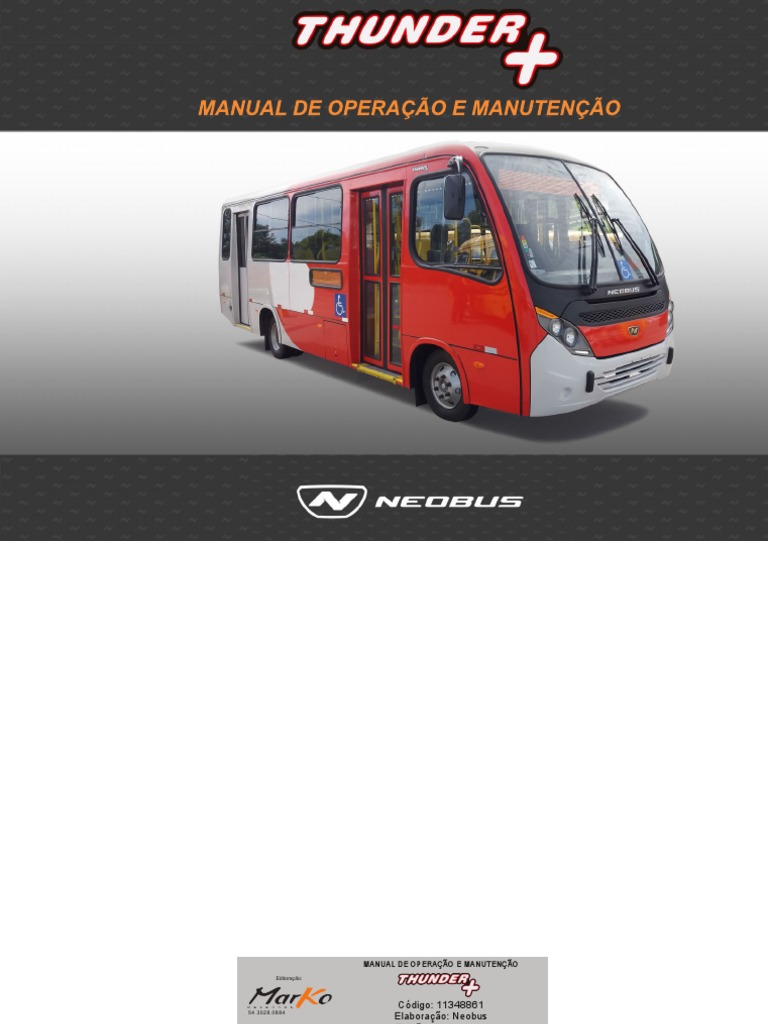Manual de Operação Neobus Thunder | PDF | Ar condicionado | Vestir-se