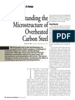 Understanding The Microstructure of Overheated Carbon Steel: Constituents