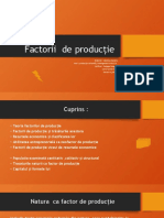 Factorii de Producție