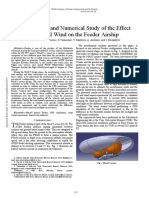 Experimental and Numerical Study of The Effect of Lateral Wind On The Feeder Airship