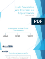 Criterios de Evaluación de Una Inversión en Criptomoneda