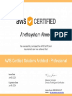 AWS Certified Solutions Architect - Professional Certificate