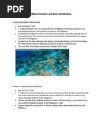 Filipino Scientists and Their Contributions.: 1. Angel Alcala (Marine Biodiversity)