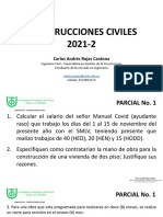 PARCIAL No. 1 CONSTRUCCIONES CIVILES - GRUPO A