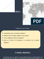 Cambio Climático y Las Ciencias