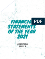 Financial Financial Statements Statements of The Year of The Year 2021 2021