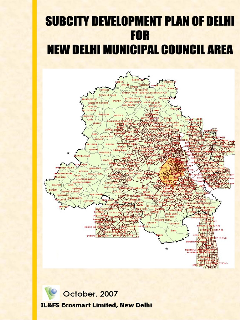 NDMC Sub-City Development Plan 2007 | PDF | Sewage | Water