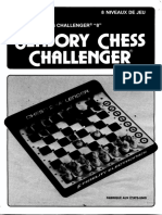 Fidelty Sensory Chess Challenger 8 SCC Chess Computer - Owners Manual - 5038257