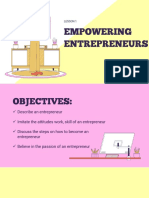 Lesson 1 - Empowering Entrepreneurs