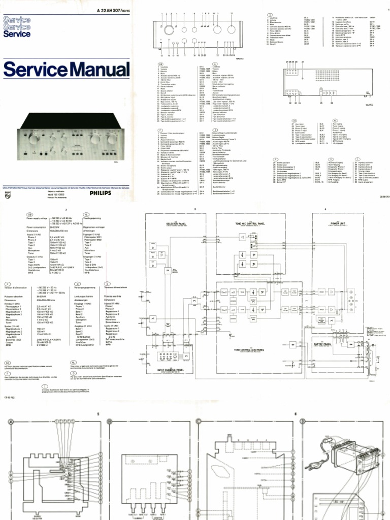 Philips AH 307 Service Manual | PDF