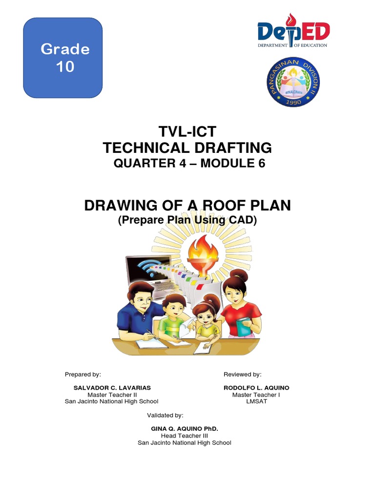 Grade 10 TvlIct Technical Drafting PDF Roof Architecture