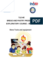 Grade 7/8: Tle-He Bread and Pastry Production Exploratory Course - Module 5 Store Tools and Equipment