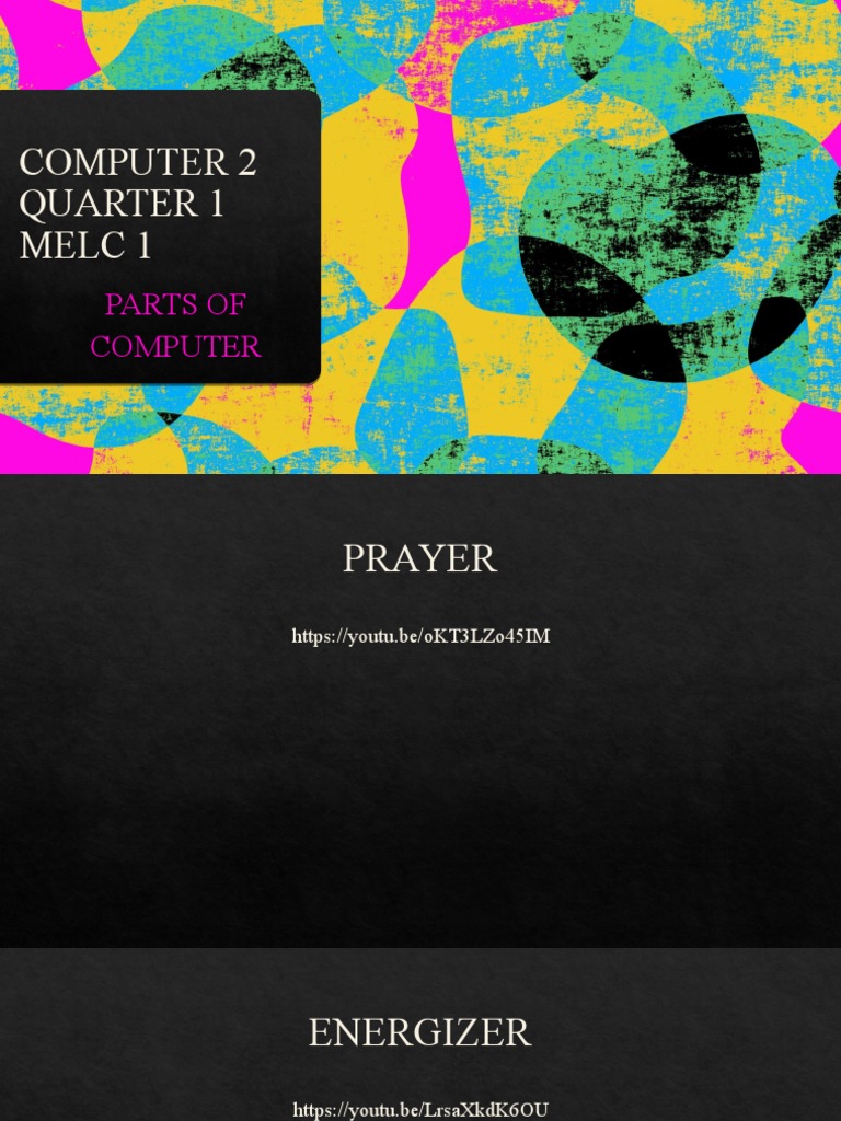 Parts of a Computer for Grade 2 | PDF | Computer Hardware | Image Scanner