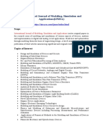 International Journal of Modeling, Simulation and Applications