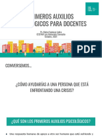 Primeros Auxilios Psicológicos para Docentes