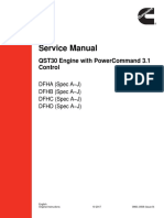 Cummins DFHA DFHB DFHC DFHD Spec A Thru J Service Manual QST30 Engine With PowerCommand 3.1 Control