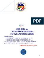 Linee Guida CSEN Per L'attività Sportiva Di Base Aggiornate Al 4 Ottobre 2021