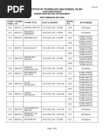 Mid Sem Exam Setting Arrangement 23 Oct 2021