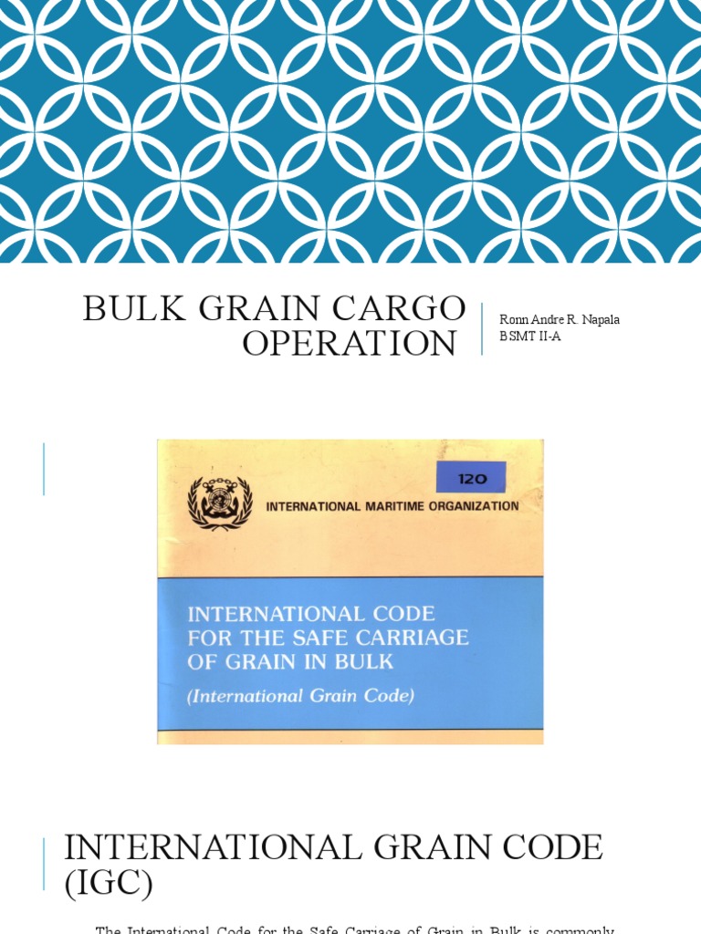 International Grain Code Overview | PDF | Cargo | Ships