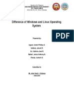 Difference of Windows and Linux Operating System