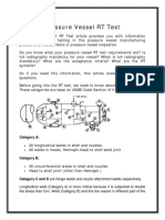 Pressure Vessel RT Test: Requirements, Acceptance Criteria & Symbols Explained