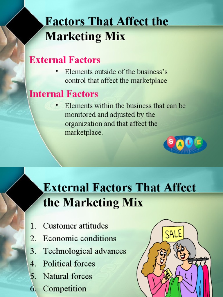 Factors That Affect The Marketing Mix | PDF | Marketing | Competition
