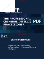 ACIC - The Professional Criminal Intelligence Practitioner