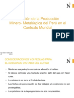 1.0 Posicion de La Producción Minero Metalurgica Del Perú en El Contexto Mundial