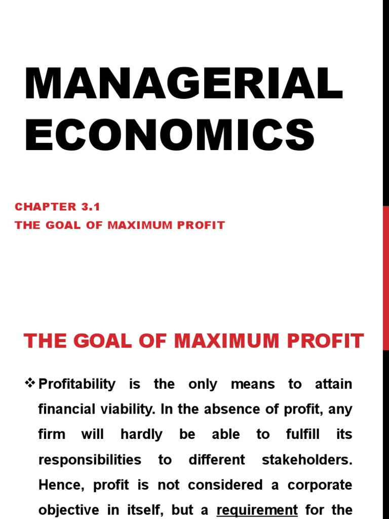 Maximum Profit Strategies in Economics | PDF | Profit (Economics ...
