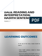Topic 7 Dalil Reading and Interpretation Hadith Phrases
