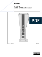 Hydraulic Breakers Spare Parts List For HB 2200 and HB 2200 Dustprotector