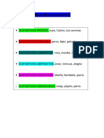 TIPOS DE SUSTANTIVOS 5° y 6°