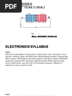 Electronics MSC Sem 1