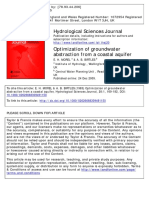 Hydrological Sciences Journal: To Cite This Article: E. H. MOREL & A. B. BIRTLES (1983) Optimization of Groundwater