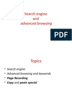 05. Search Engine and Advanced Browsing