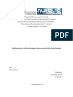 BolivarZ- 25209610 - AGE- 9G- 2021-1- Actividad 7 - Tema 1 - Unidad IV - La Presentación de Resultados en el proceso de Auditoría de Gestión.
