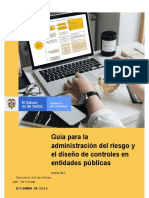 Guía para La Administración Del Riesgo y El Diseño de Controles en Entidades Públicas - Versión 5 - Diciembre de 2020