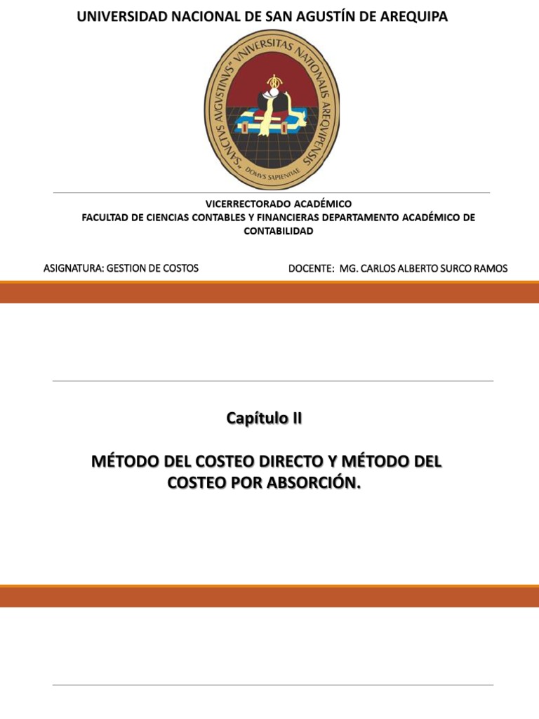 Costeo Directo: Herramienta Gerencial | PDF | Costo | Presupuesto
