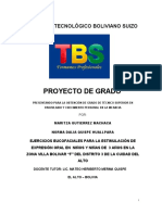 Proyecto de Grado: Instituto Tecnológico Boliviano Suizo