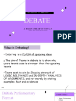 Debate: A Brief Introduction 2.0